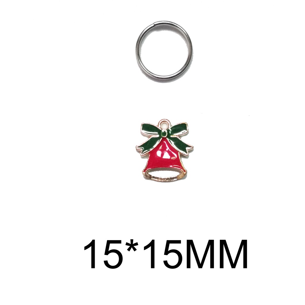 Mặt trang trí vòng cổ bằng kim loại phong cách giáng sinh dễ thương cho thú cưng