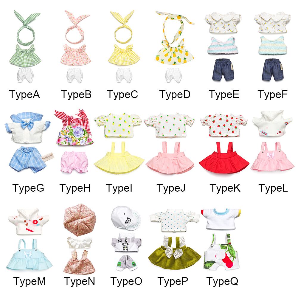 outfit doll 20cm Trang phục xinh xắn trang trí búp bê cỡ tự làm thủ công DIY
