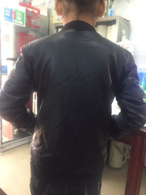 Áo da bomber siêu ngầu  cho bé trai