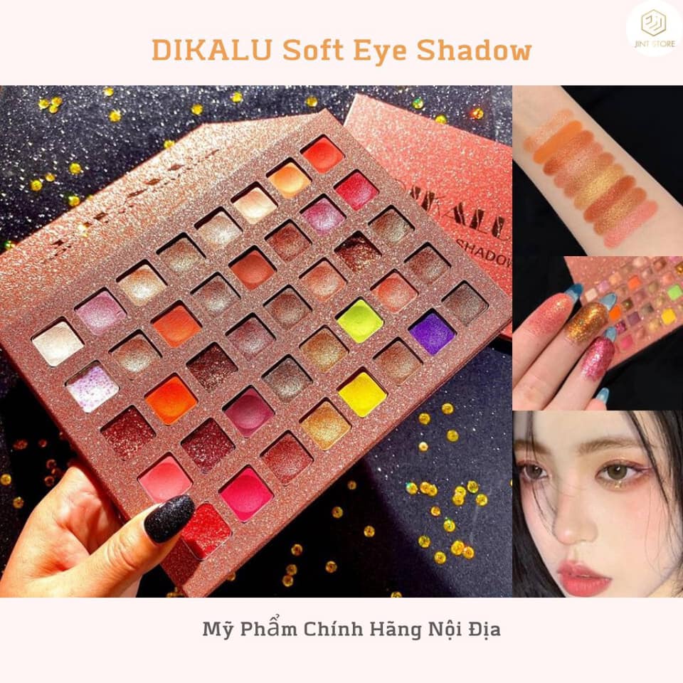 BẢNG PHẤN MẮT DIKALU 40 Ô SOFT EYE SHADOW CHÍNH HÃNG ĐẸP LUNG LINH - 9741