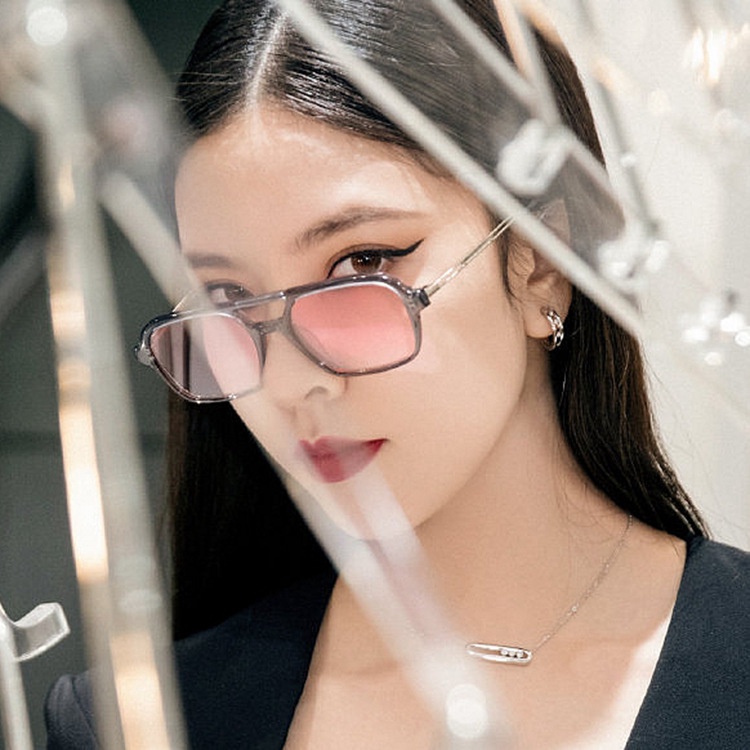 Kính Mát Gọng Vuông Phong Cách Cổ Điển Mẫu Mới 2022 Dành Cho Nữ