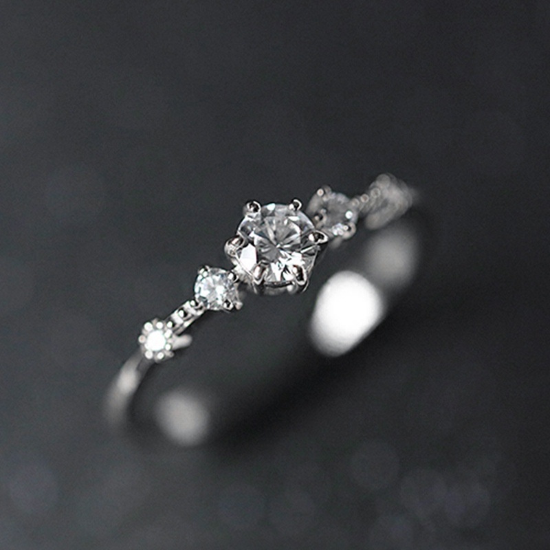 Bộ 2 Nhẫn Pandora Mạ Vàng 14K Đính Đá Sang Trọng