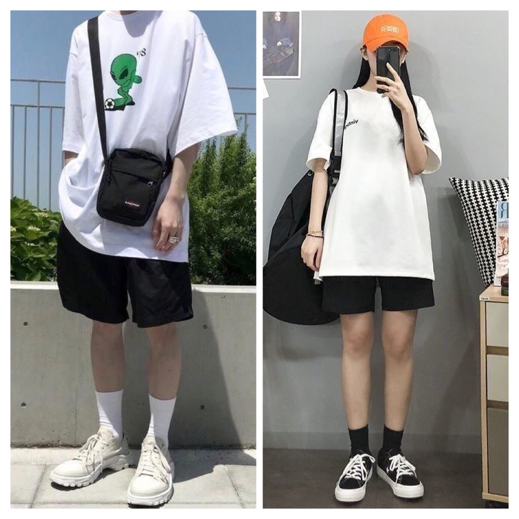 Quần short size 38-100kg nam nữ thun nỉ phong cách Hàn Quốc