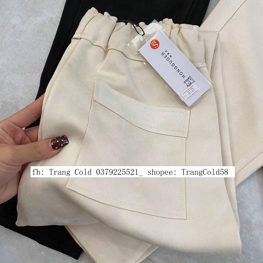 Quần Baggy Da Lộn hàng QC loại 1
