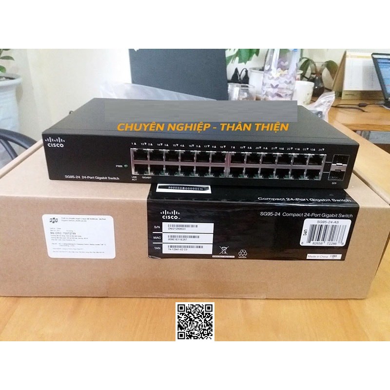 Thiết bị chuyển mạch Switch CISCO SG95-24 24-port tốc độ 1G mỗi port 1052