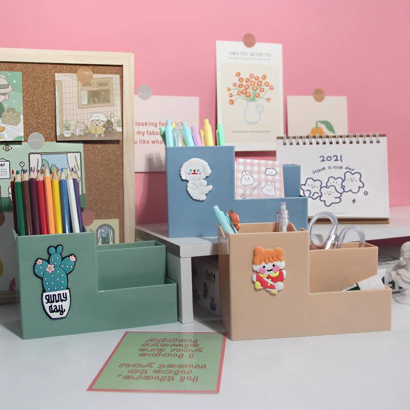 ⭐ iLado ⭐ Hộp bút trong Ống đựng bút thùng đựng hàng hộp văn phòng phẩm hộp đựng bút trong s hộp bút trong kệ văn phòng phẩm để bàn kệ đựng văn phòng phẩm hộp nhựa đựng