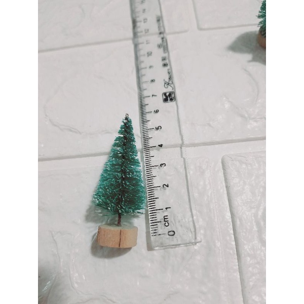Cây thông Noel mini trang trí khung 3D hộp vuông