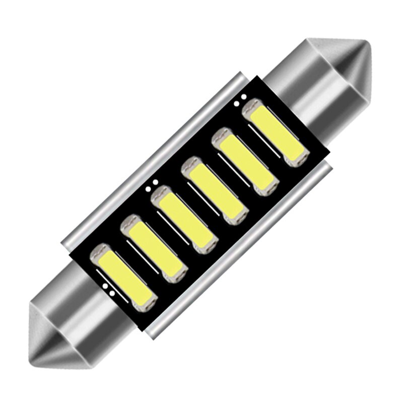 1 Đèn LED 31mm 36mm 39mm 41mm 6 LED 7020 SMD Chips C5W C10W Cho Xe Hơi