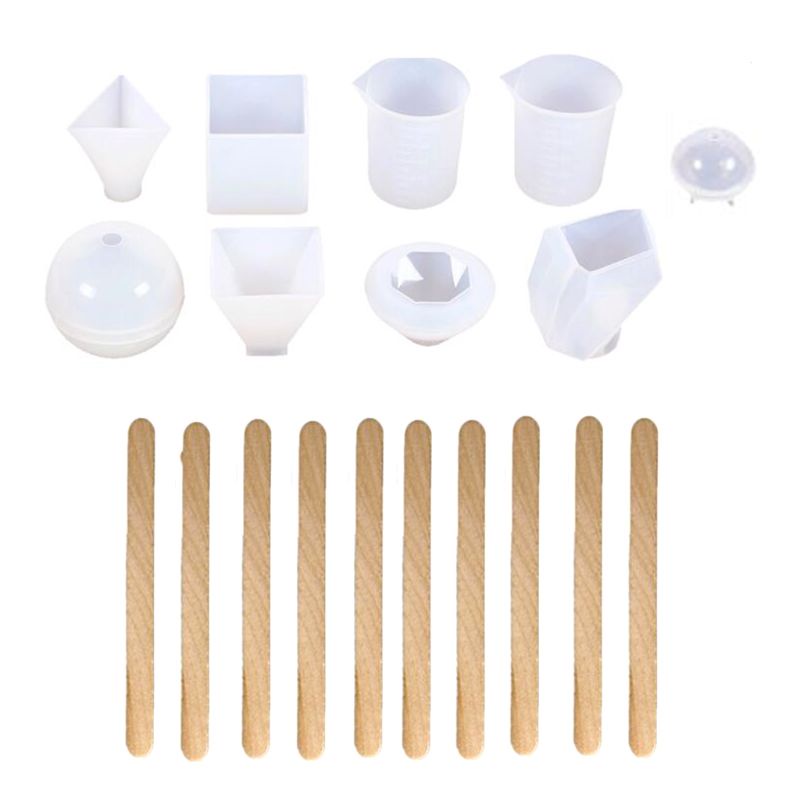 Sa Khuôn Silicon Hình Cầu Kim Tự Tháp Hỗ Trợ Làm Mặt Dây Chuyền