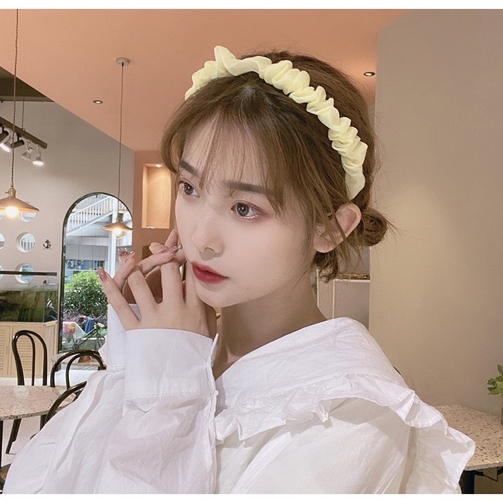 Cài Tóc Vải Satin Phong Cách Hàn Quốc Thời Trang Dễ Thương Ngọt Ngào Cho Nữ