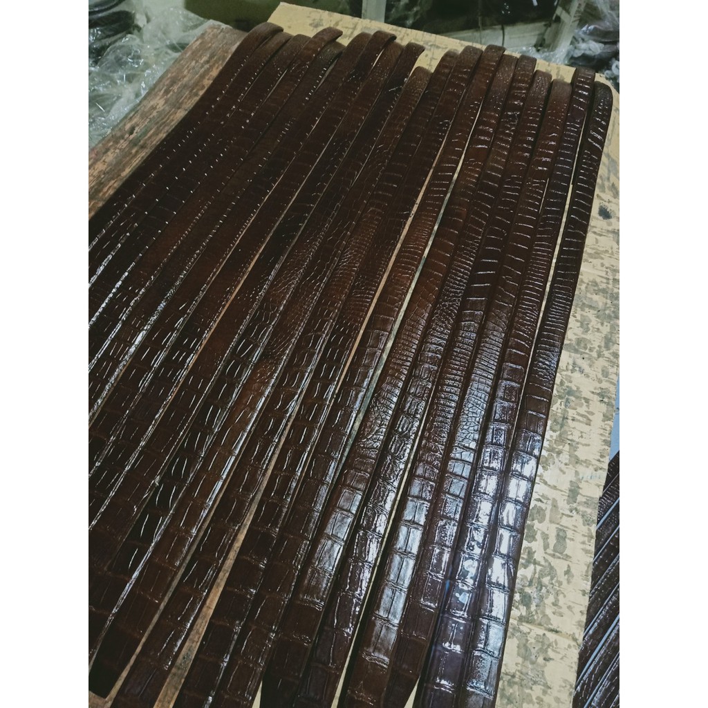 Dây Lưng Nam Da Cá Sấu Thật 100% Liền Sợi Thời Trang Cao Cấp Bảo Hành 12 Tháng