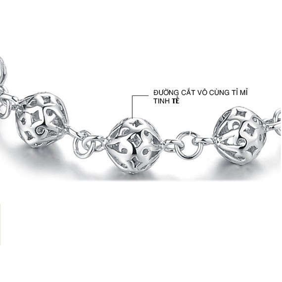 [Mã FAGREEN55 giảm 10% đơn 99K] Lắc Tay Bạc| Lắc Tay Nữ Họa Tiết Quả Cầu Siêu Xinh XB-10-ROXI | BigBuy360 - bigbuy360.vn