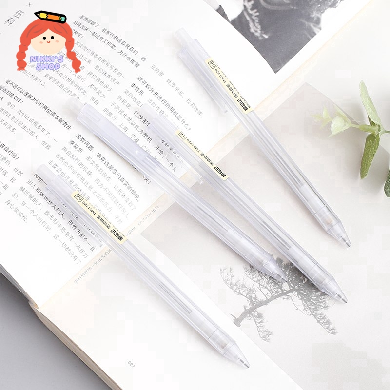 NIKKI Bút chì bấm kích thước ngòi 0.5/0.7mm tiện dụng