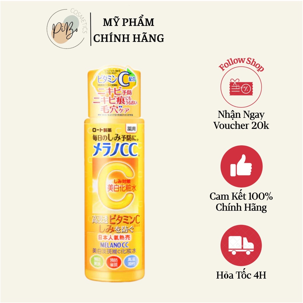 Toner Giảm Thâm Nám Sáng Da Melano C Rohto - Nhật Bản