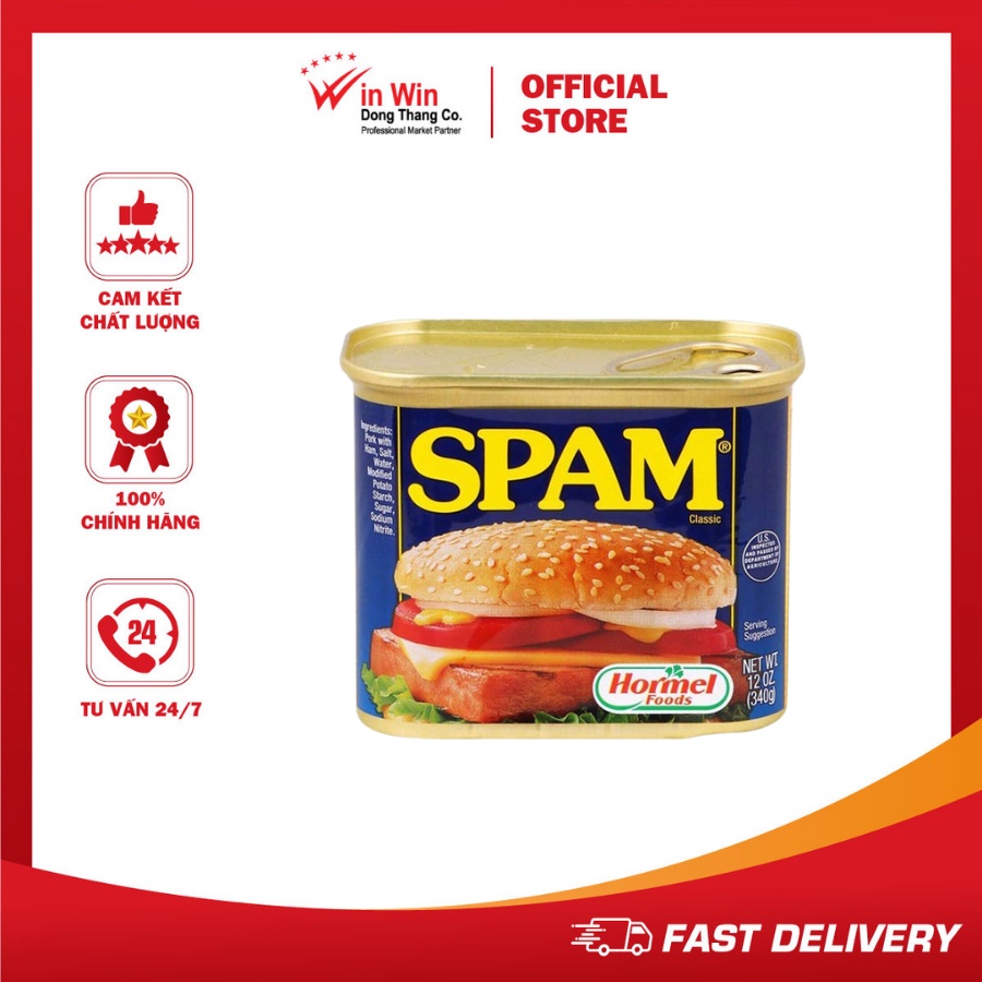 Thịt Hộp Hormel SPAM 340g (Mỹ)