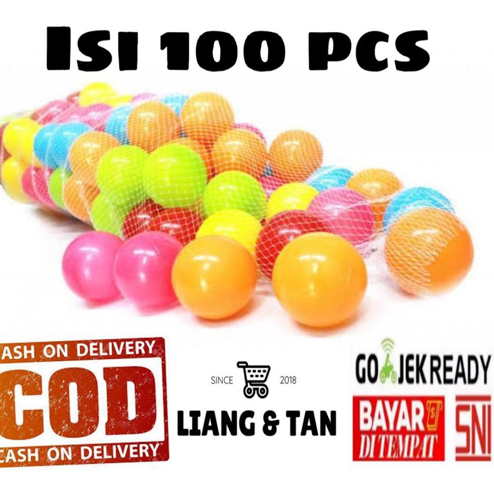 Set 100 Quả Bóng Đồ Chơi Cỡ Lớn Cho Bé Chơi Khi Tắm