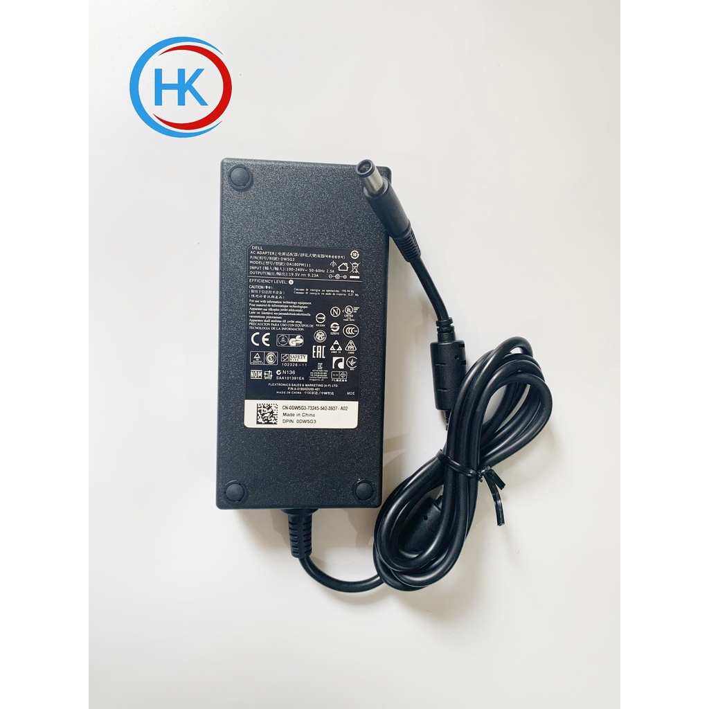 Combo Sạc Dell Laptop 65W 90W 180W 240W Đầu Kim To Và Nhỏ Type C