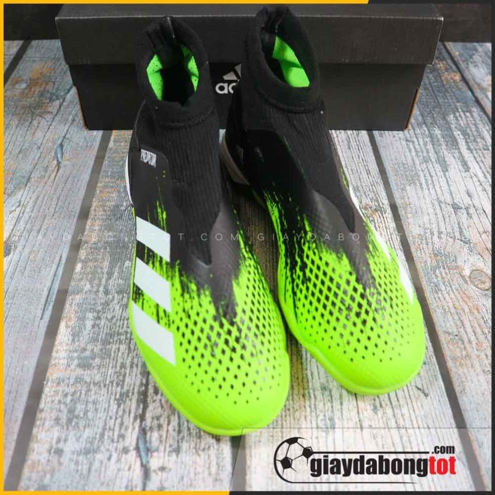 Giày đá bóng không dây Predator 20.3 TF xanh lá đen | Bản cổ cao chất lượng, Giá rẻ nhất -JH*( *⚾️