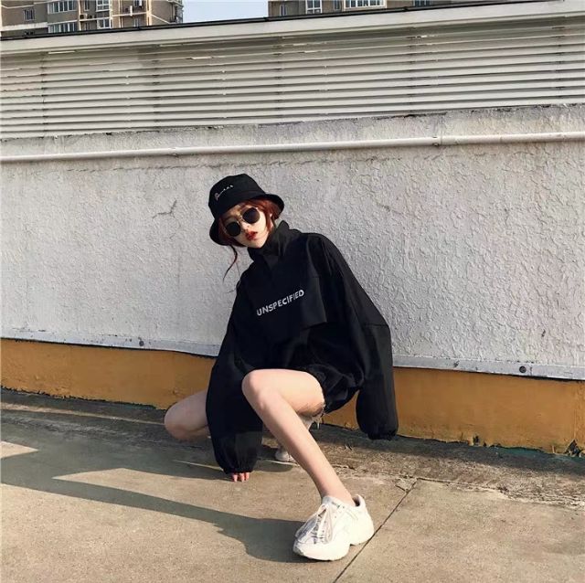 Áo khoác dù ulzzang 1 lớp cực xinh phong cách năng động , Hàng quãng châu mã KM10