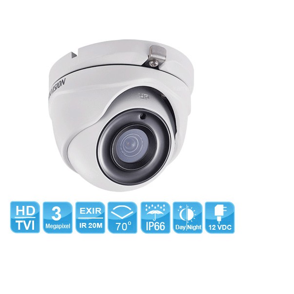 Camera Turbo HD 3MP Hikvision DS-2CE56F1T-ITM Full HD - Chính Hãng