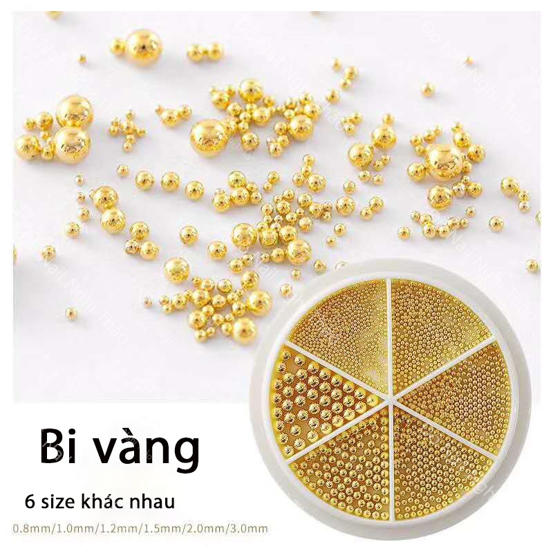 Bi nail trang trí móng JELIVA vàng bạc