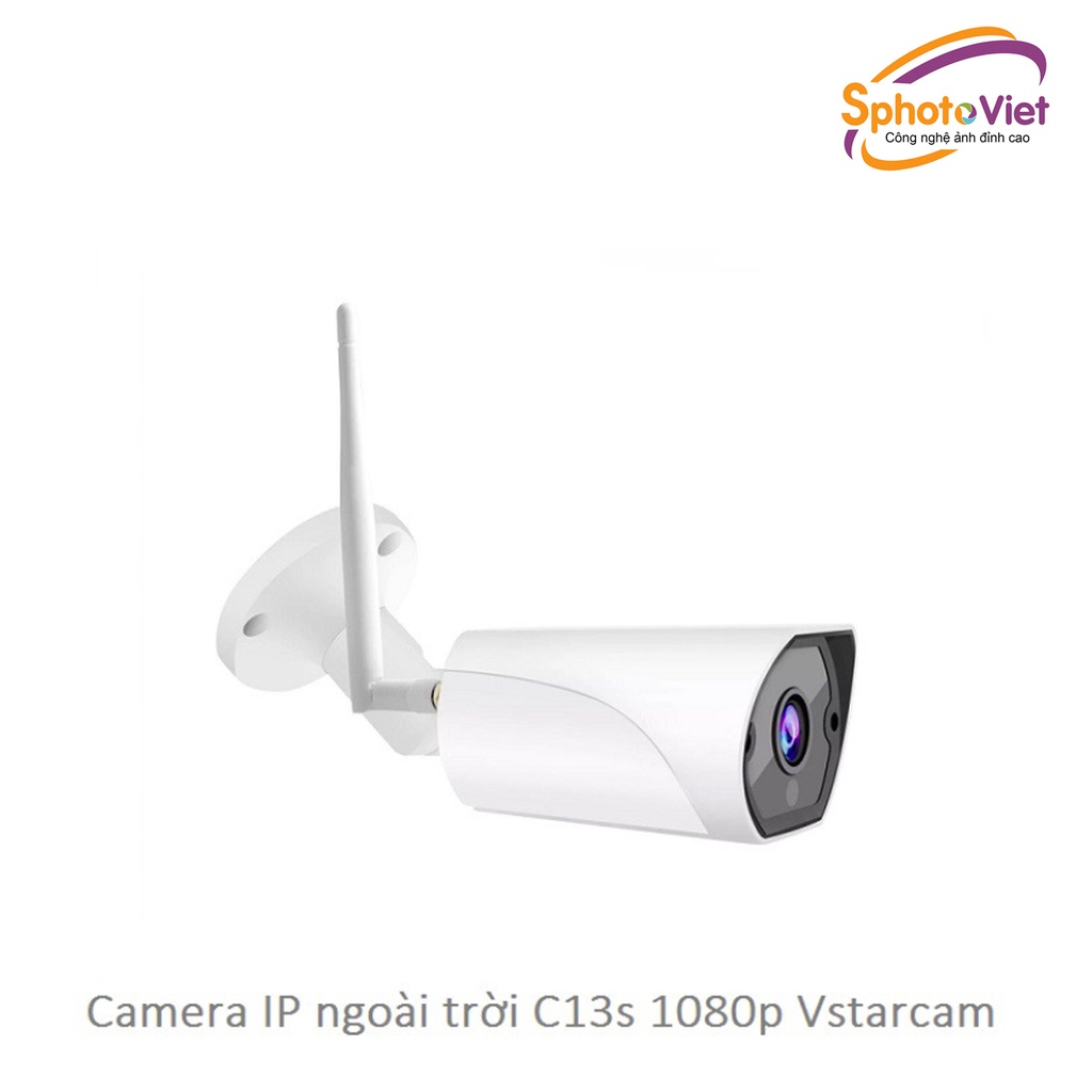 Camera Wifi IP Vstarcam ngoài trời C13s 1080p 2MB (Báo động hú còi)
