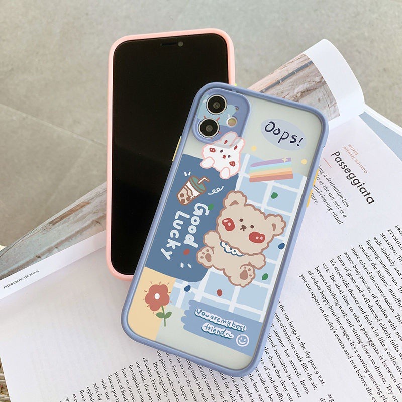 Ốp Điện Thoại Mềm Siêu Mỏng Trong Suốt In Họa Tiết Dễ Thương Cho Iphone 13 12 11 Pro MAX X XR XS MAX 6 7 8 Plus Se2020