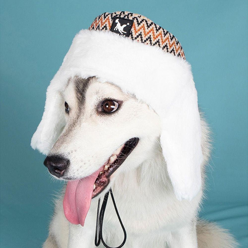 LAYOR1 Mũ Trùm Đầu Giữ Ấm Kiểu Dây Rút Dễ Thương Cho Thú Cưng