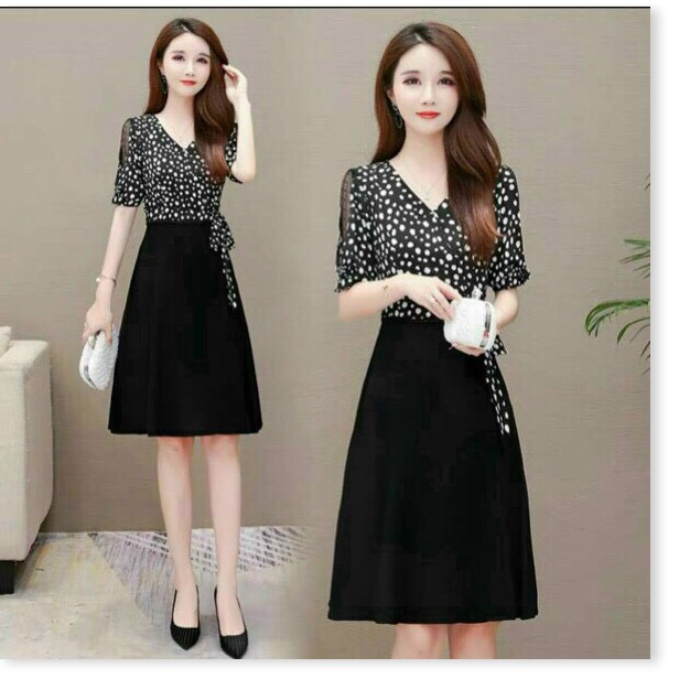 ĐẦM LỤA THIẾT KẾ HỌA TIẾT ĐƠN GIẨN NHƯNG KHÔNG KÉM PHẦN SANG TRỌNG KHÁNH AN STORE