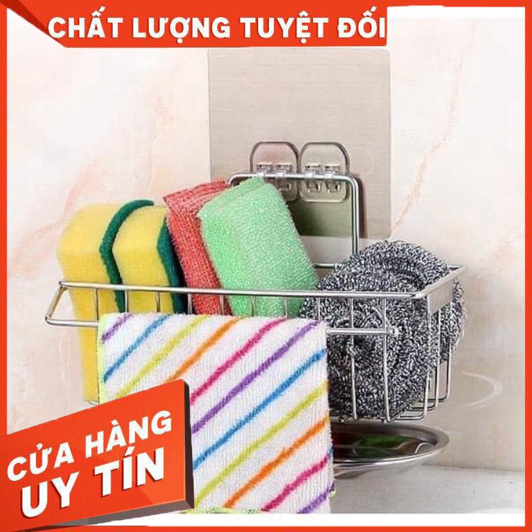 [HOT] KỆ INOX ĐỰNG DÍNH TƯỜNG CHỨA RẺ RỬA BÁT KÈM KHAY ĐỰNG PHÍA DƯỚI (HÀNG CHUẨN GIÁ ĐẸP)