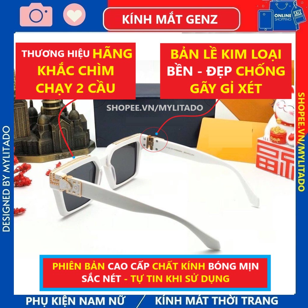 MẮT KÍNH MÁT NAM NỮ HÀN QUỐC GỌNG VUÔNG CAO CẤP HOT TREND 96006