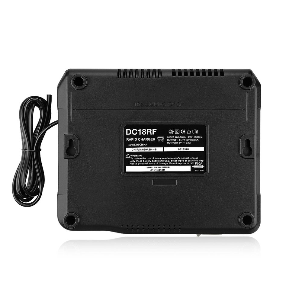 Bộ Sạc Pin Li-Ion 14.4V / 18V Với Cổng Sạc USB Và Bảo Vệ Quá Tải Nhanh 3A Cho Makita