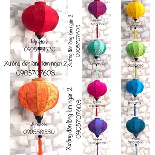 Đèn lồng hội an treo trung thu treo tết trang trí nhà cửa size 40cm