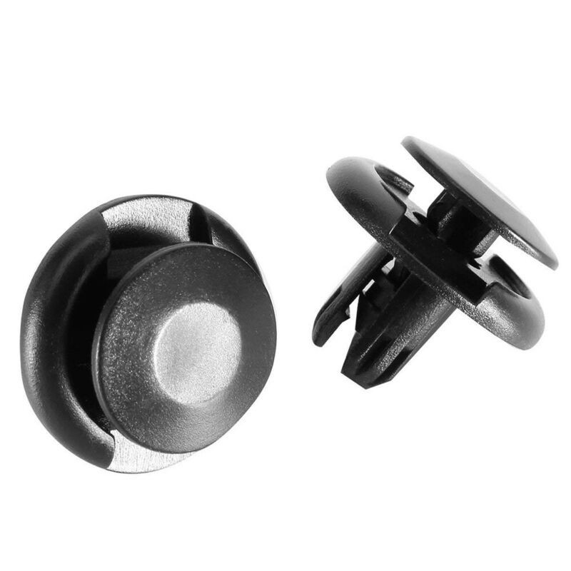 Set 50 Nút Nhấn Nhựa 8mm Màu Đen Thay Thế Cho Cản Trước Xe Hơi