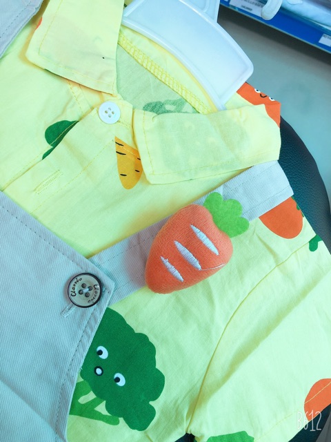 Set bộ yếm sơ mi cho bé trai