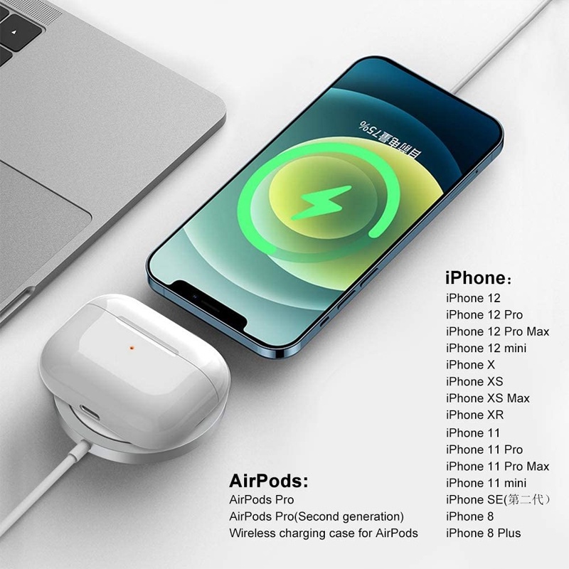 Bộ Sạc Không Dây 15W Cho IPhon 13 12 Pro Max Mini