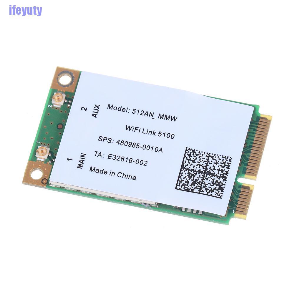 Card Mạng Không Dây 300m Mini Pci-E 2.4 / 5ghz Cho Link 5100 Wifi 512an_mmw Fe