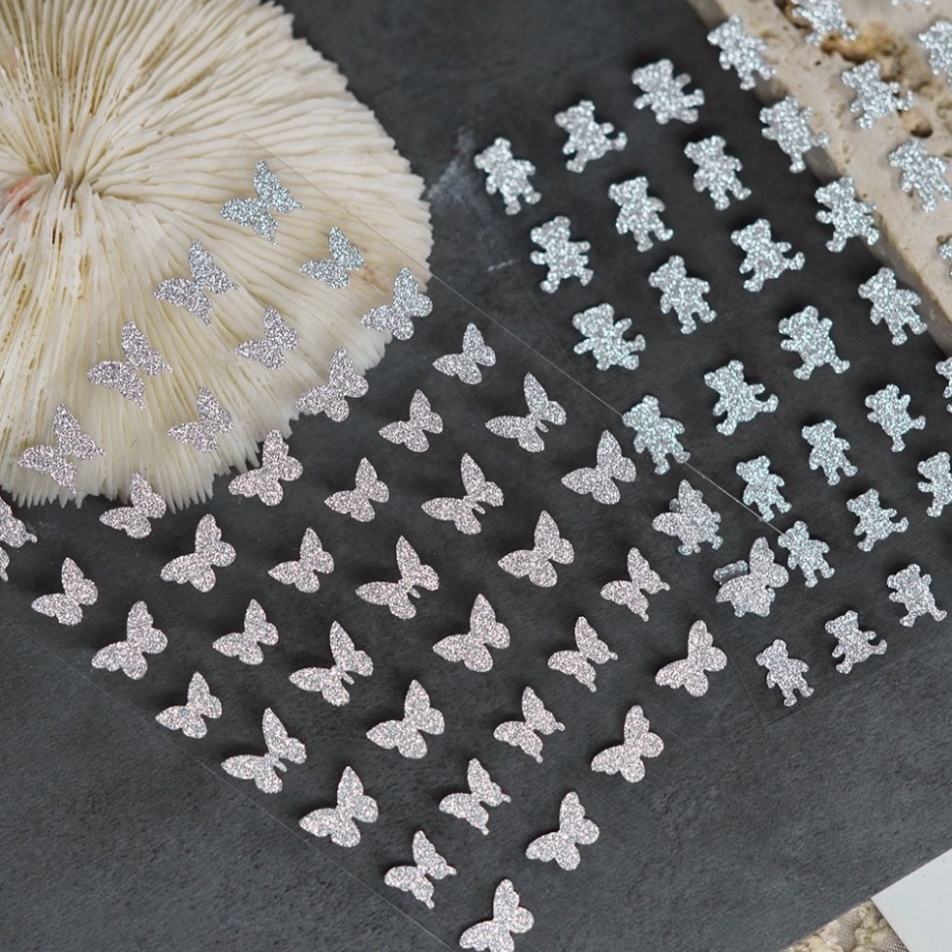 Sticker nail nhũ flash trang trí móng mi thời trang nữ theo phong cách Hàn Quốc shop hoangnam