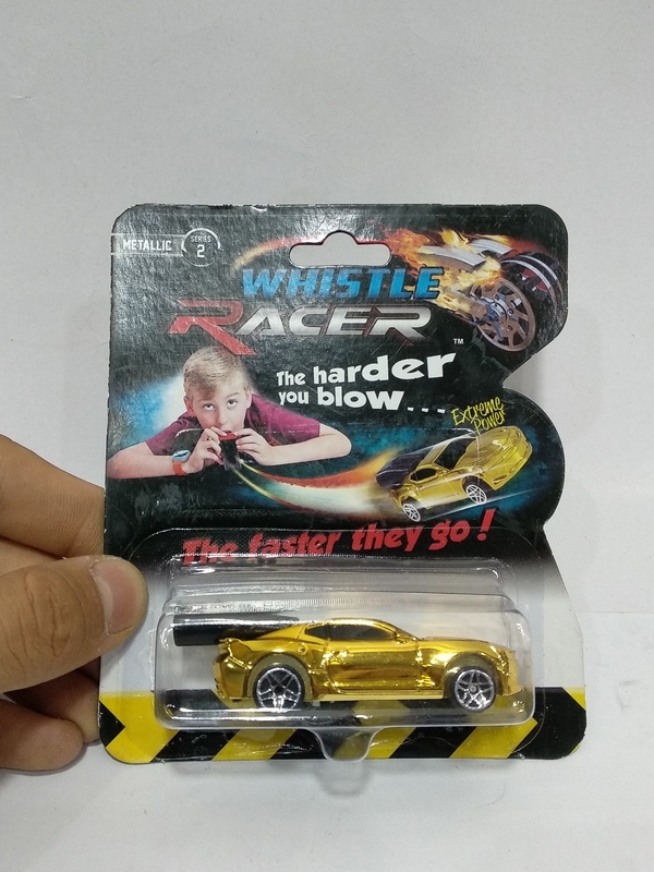 Đồ Chơi Xe Thổi Tốc Độ WHISTLE RACER WR2C2 (Không Launcher) - Màu Vàng - WHISTLE RACER