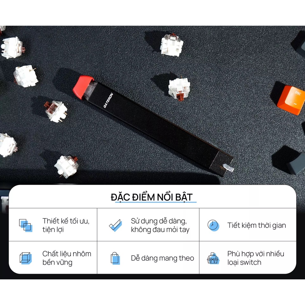 Bộ gỡ Switch bằng nhôm - Gateron Switch Puller