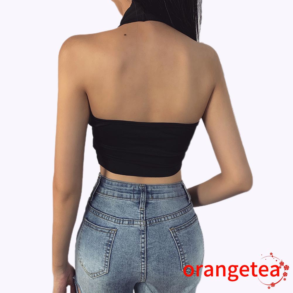 Áo Thun Ba Lỗ Hở Lưng Thiết Kế Cổ Xẻ Sâu Siêu Gợi Cảm Cho Nữ