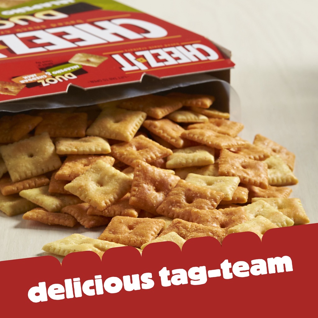 Snack phô mai Cheez-it gói 276g - 351g Mỹ/ USA - Không Cholesterol - 100% Real Cheese/ Đồ ăn vặt cho cả gia đình