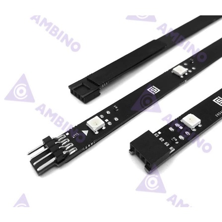 Bộ đèn Led dán màn hình chính hãng Ambino Basic - Màu sắc theo màn hình hiển thị - Điều khiển bằng phần mềm dành cho PC