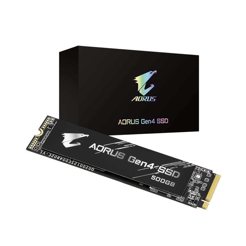 Ổ cứng SSD Gigabyte AORUS 500GB PCIe Gen 4.0×4 (Đọc 5000MB/s, Ghi 2500MB/s – (GP-AG4500G) new