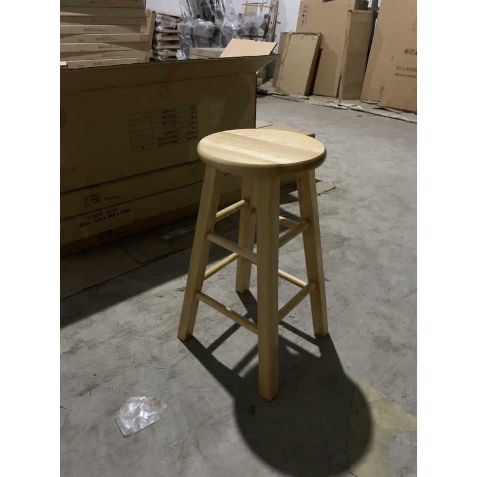 Ghế đôn gỗ cao su 100cm