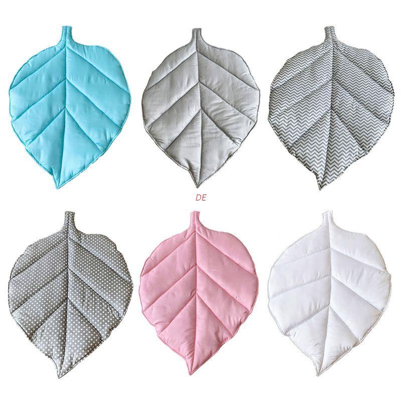 Thảm lót sàn bằng cotton hình chiếc lá dành cho trẻ em