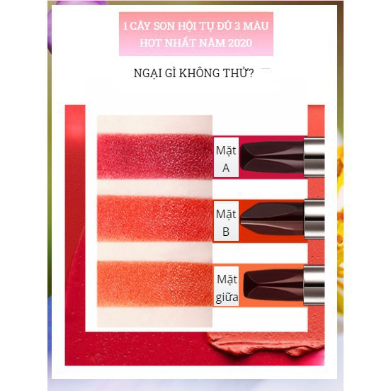 Son Kim Cương Đen 3 màu Ansel - Son mẫu mới , Son kim cương đen siêu lì chuẩn 100% - Super Buyers | BigBuy360 - bigbuy360.vn