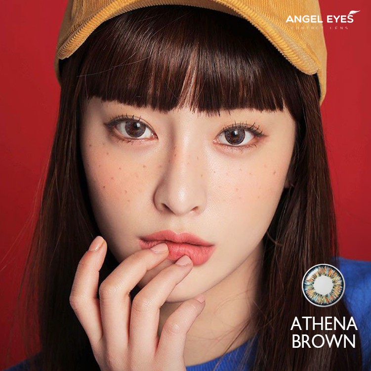 Kính áp tròng Angel Eyes - Athena - Gray/Brown - Không độ cận