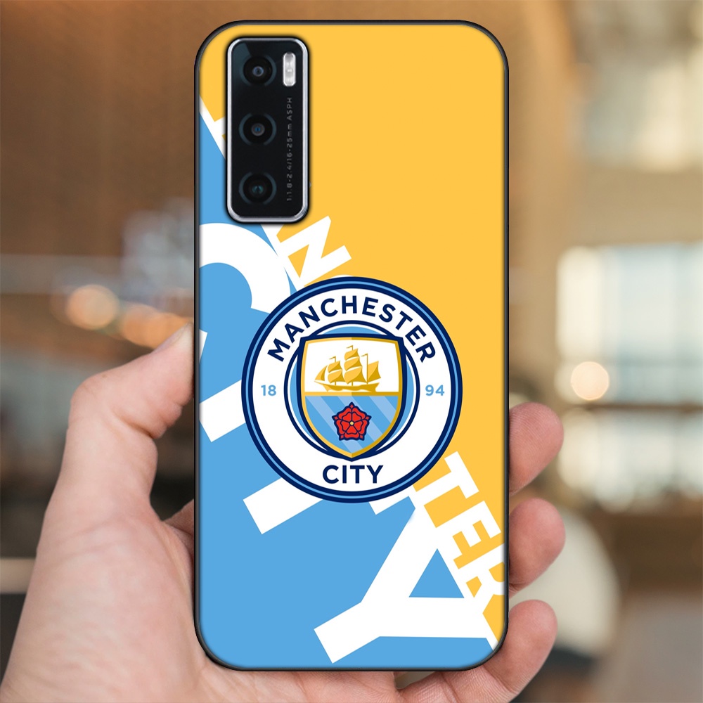 Ốp lưng Vivo V20 SE viền đen in hình Manchester City MC