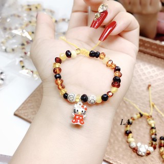 VÒNG HỔ PHÁCH MIX CON GIÁP BẠC CHO BÉ